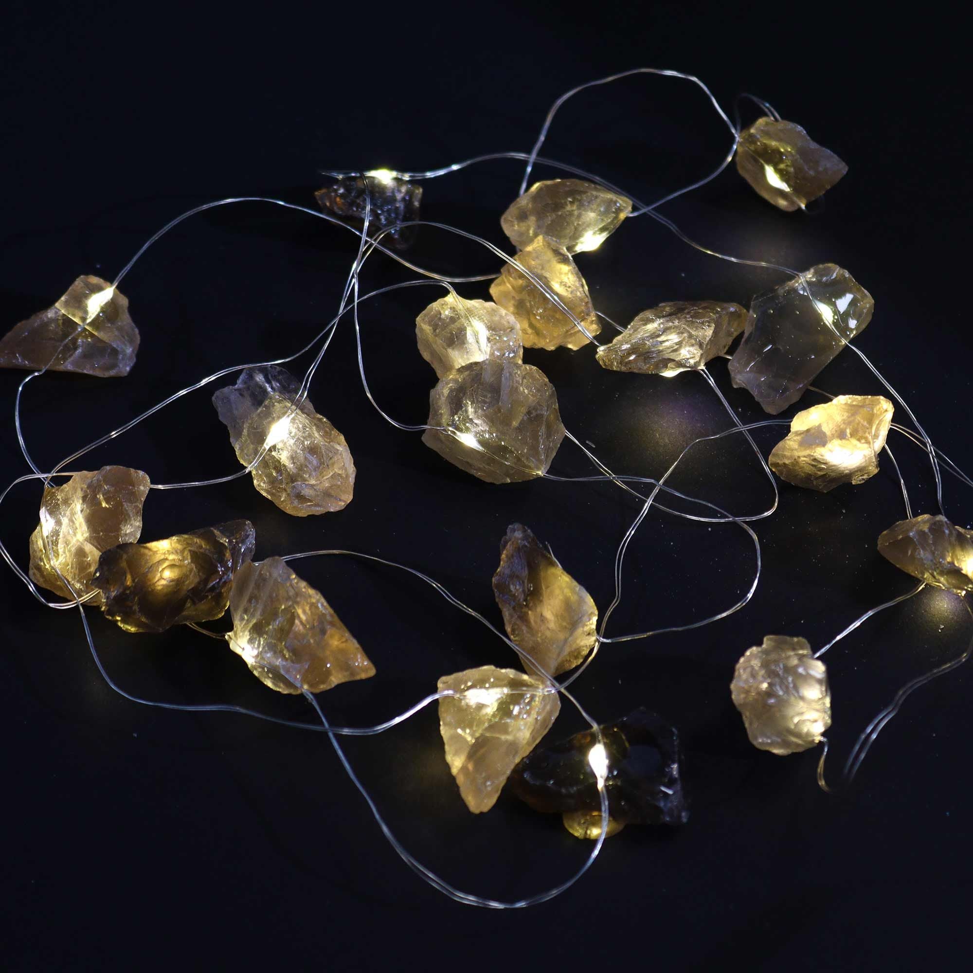 Varázslatos Drágakő Fényfüzér – Citrin ✨💛💎