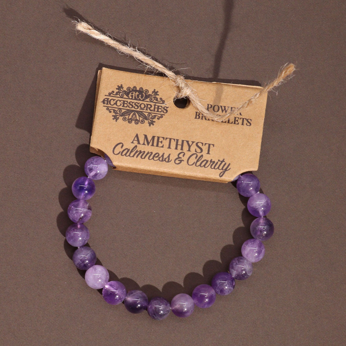 Ásvány Erő Karkötő – Ametiszt 💜