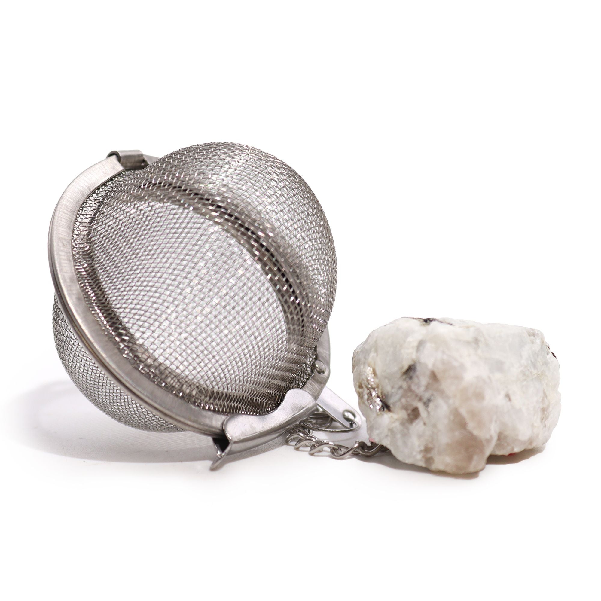 Gemstone Tea Strainer - Rainbow Moonstone