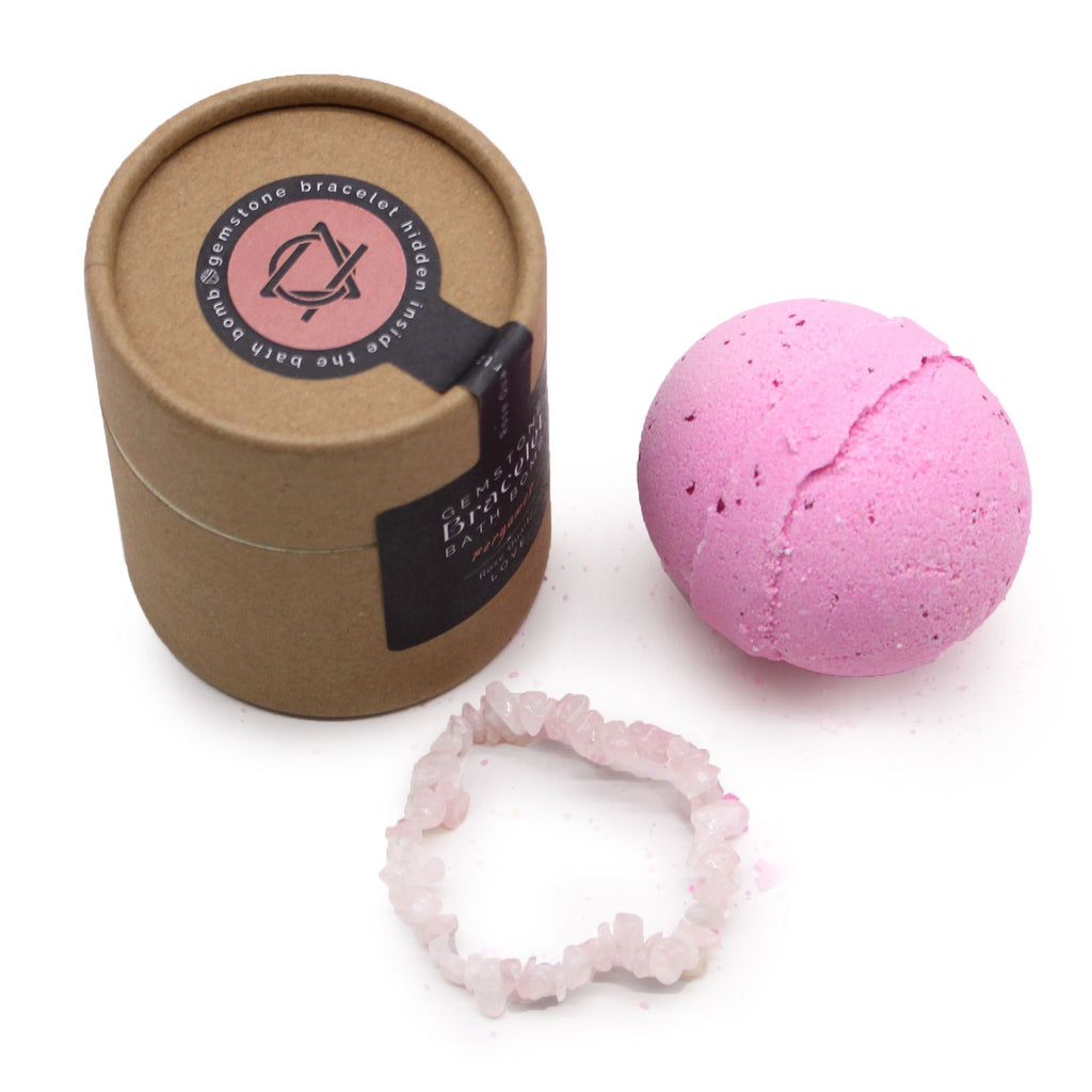 Rózsakvarc Drágakő Karkötős Fürdőbomba 💗🛁💎