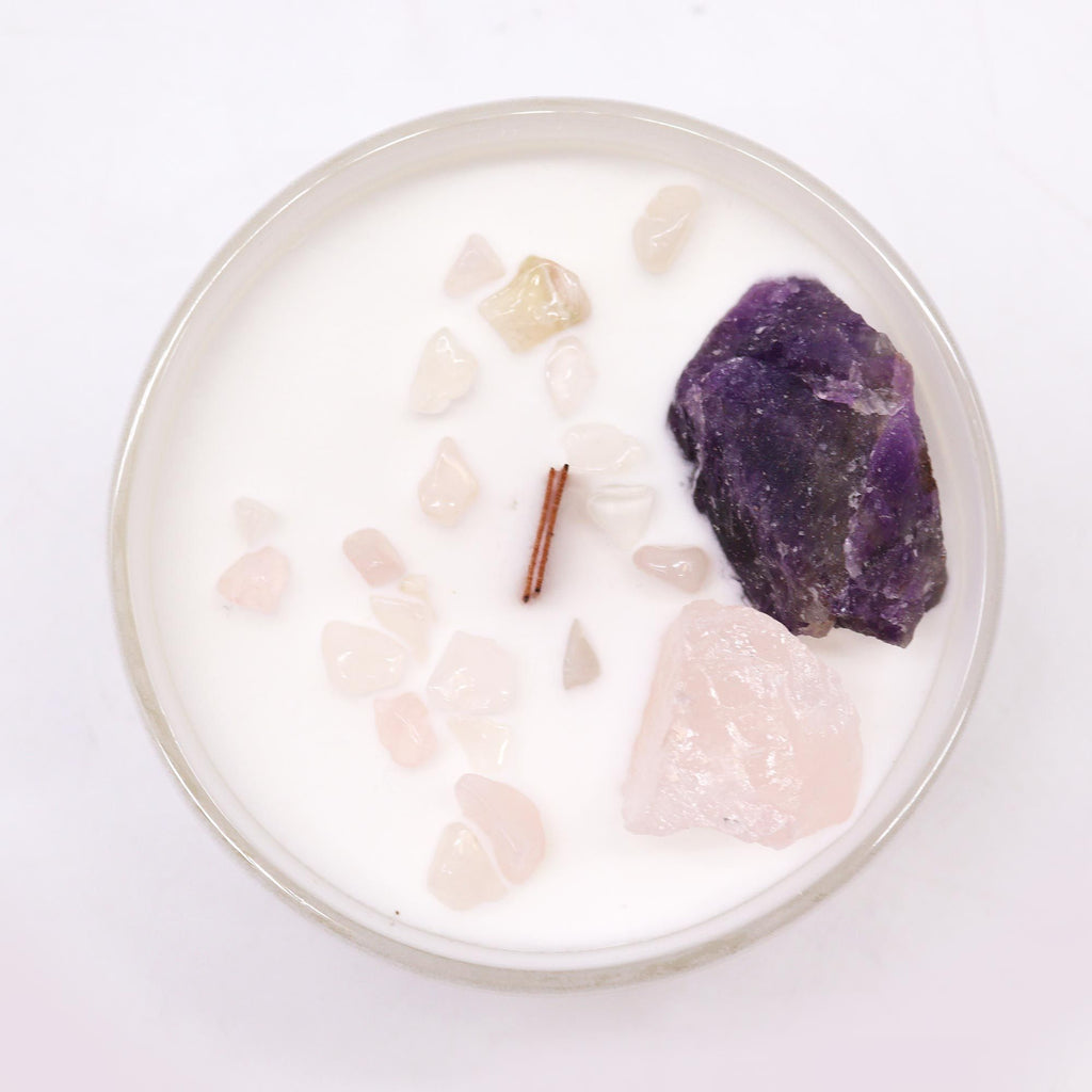Csakra Kristálygyertya – Harmadik Szem Csakra 💜👁️🕯️