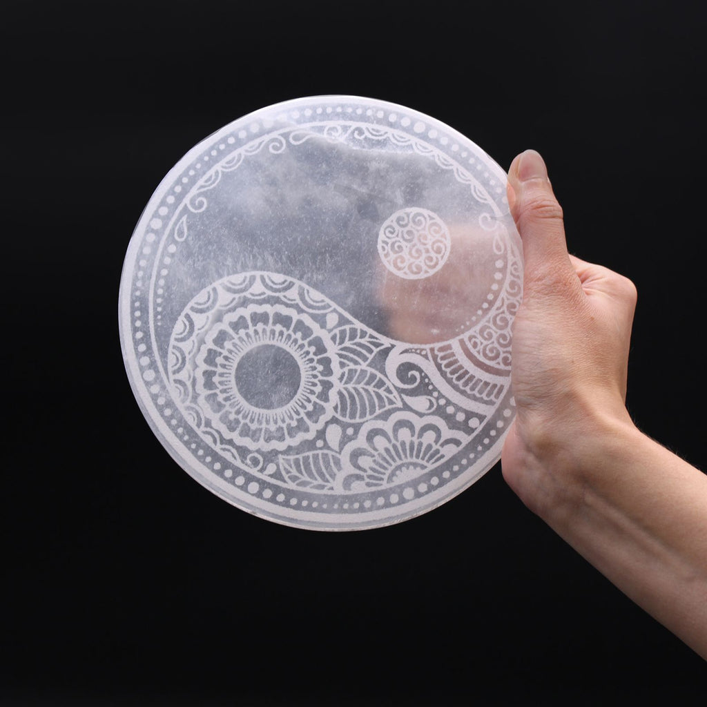 Nagy Energetikai Szelenit Töltőlap 18 cm – Feng Shui ✨