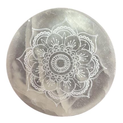 Kis Szelenit Energetikai Töltőlap – 8 cm – Mandala Mintával