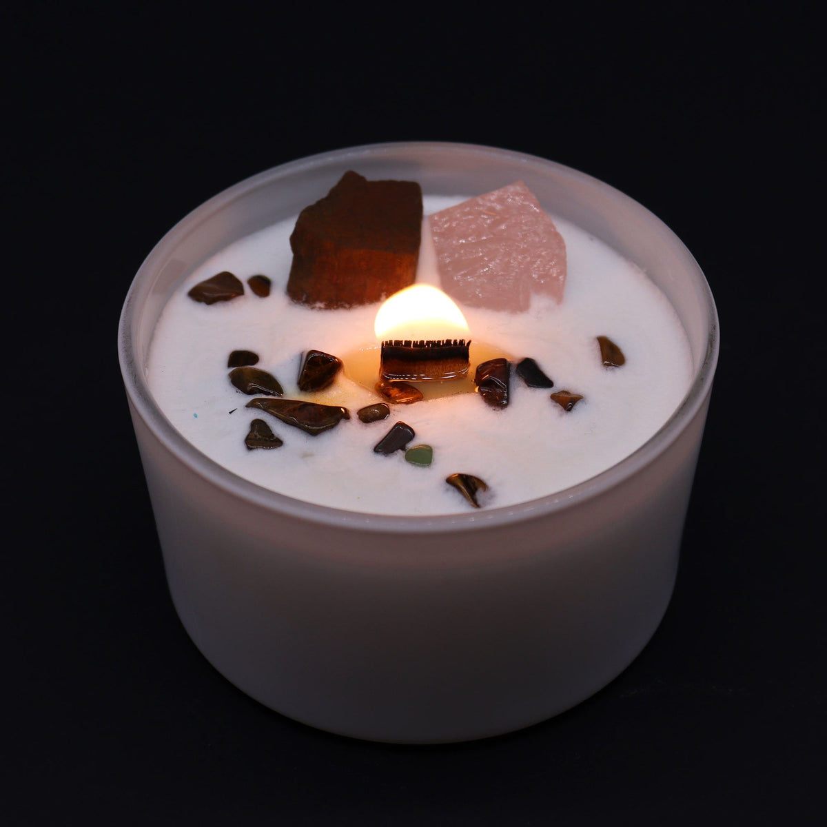 Csakra Kristálygyertya – Szakrális Csakra 🧡🕯️✨