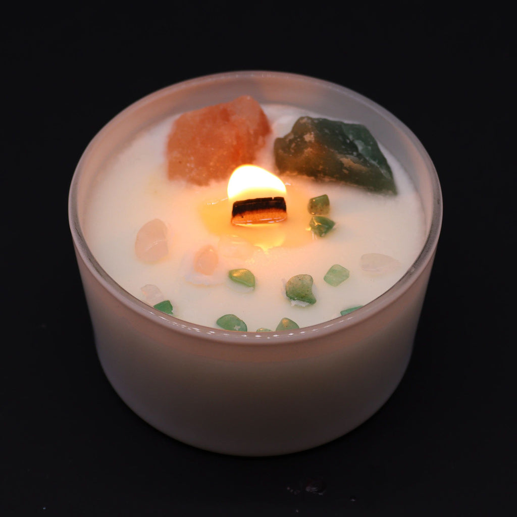 Csakra Kristálygyertya – Szívcsakra 💚✨